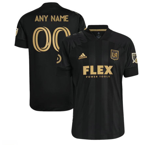 Custom Youth 2021-22 LAFC Home Black Authentic Jersey